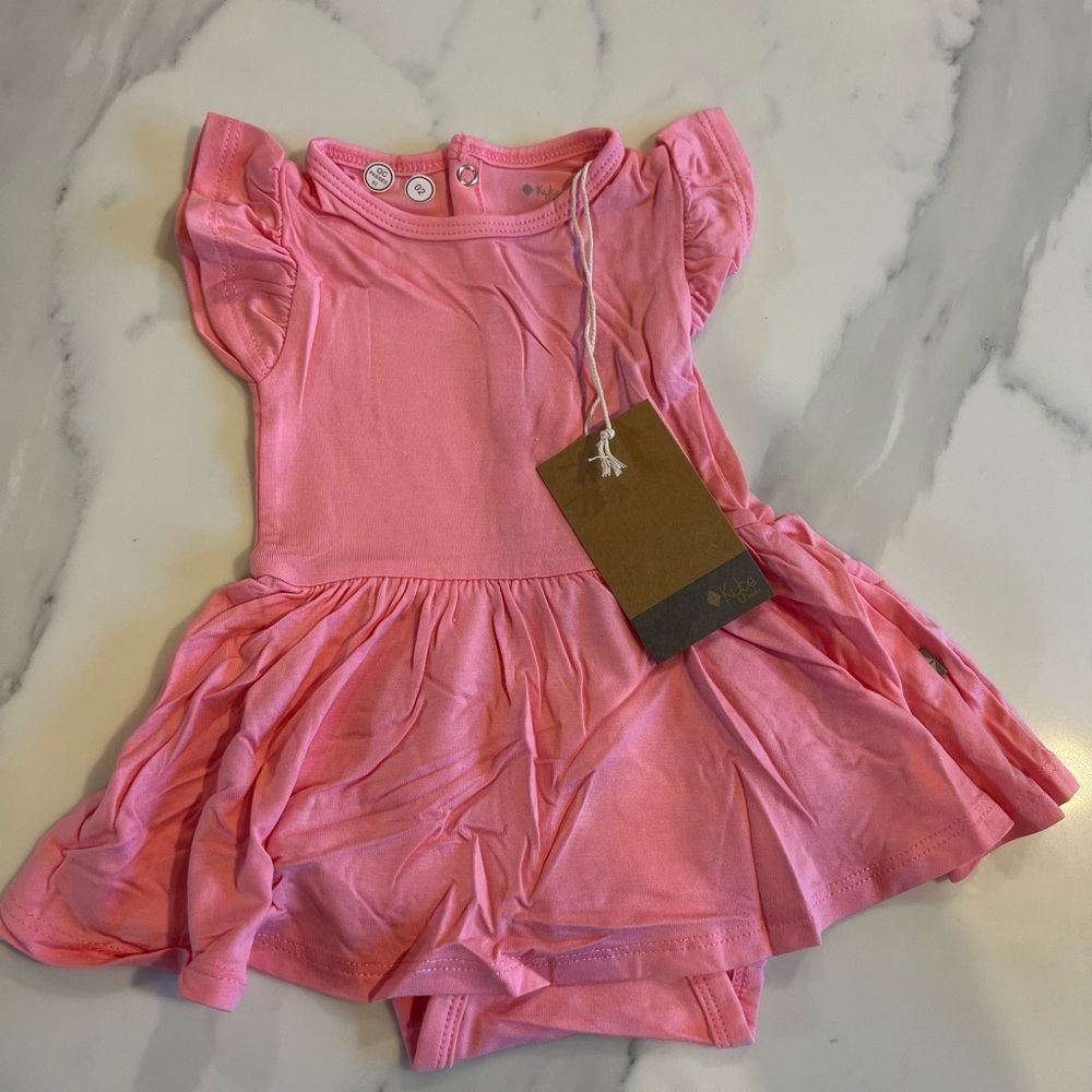NWT- Kyte Baby Twirl Bodysuit dress 3-6 months